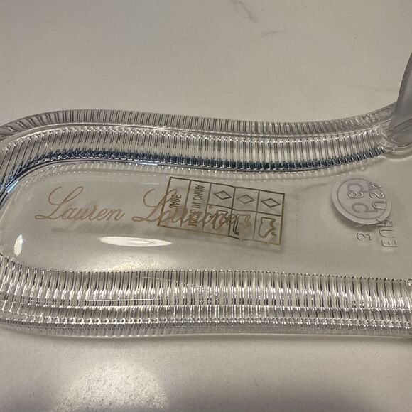 Lauren Lorraine Jade Clear stone Jewel Slide Sandals Size 5.5 - Picture 3 of 7